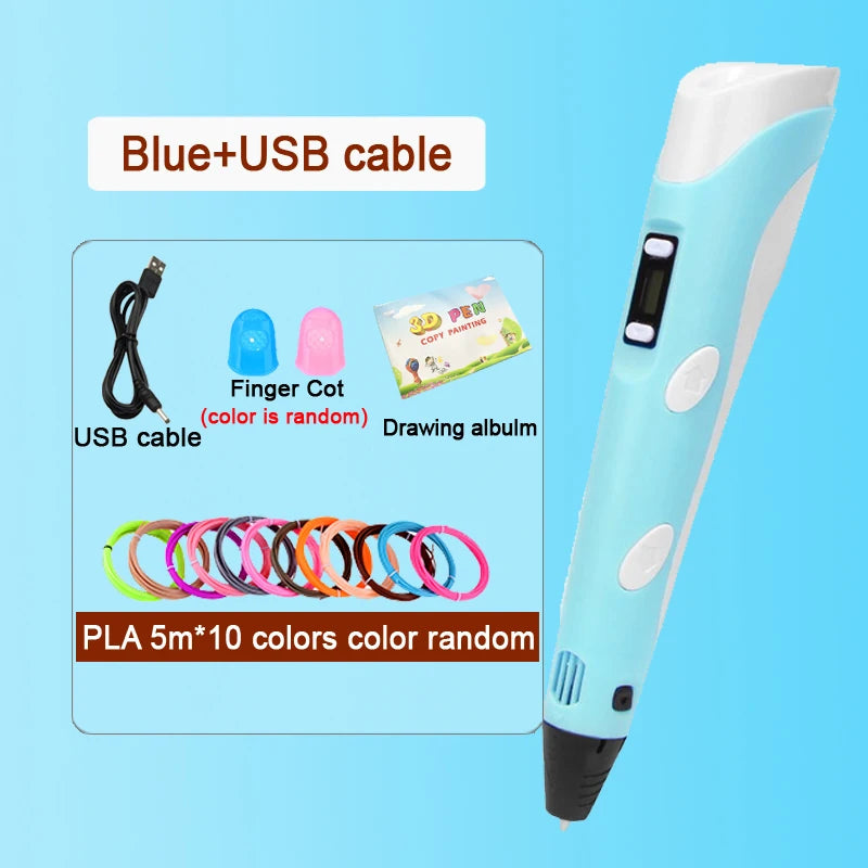 3D Pen Drawing Printing Pen With LCD Screen