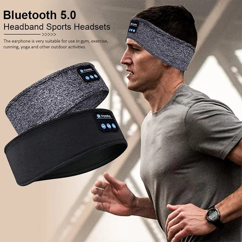 Fone Bluetooth Earphones Sports Sleeping Headband