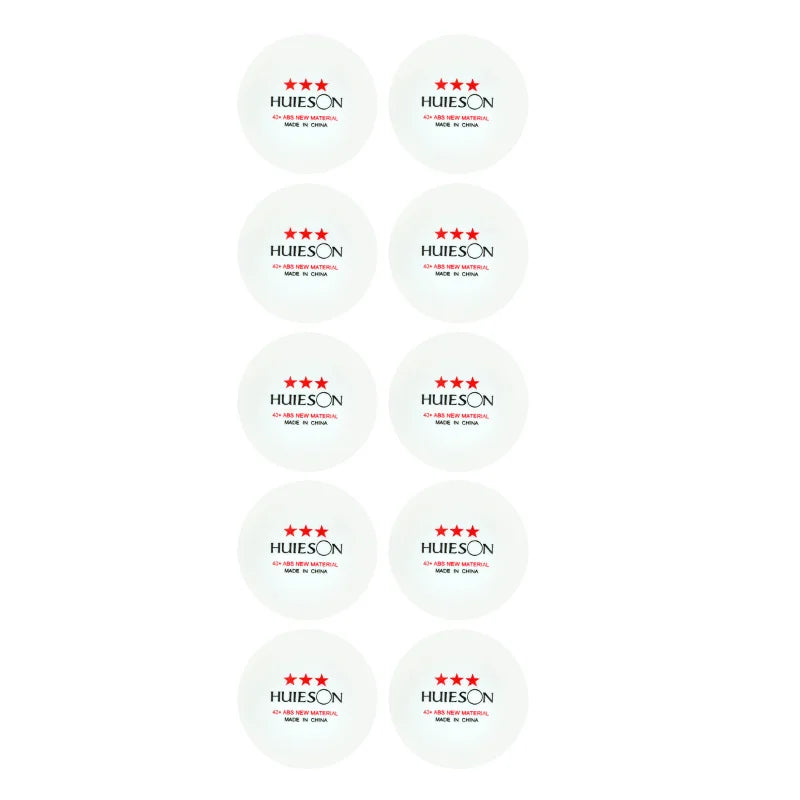 10 PCS Huieson New ABS Plastic Table Tennis Balls