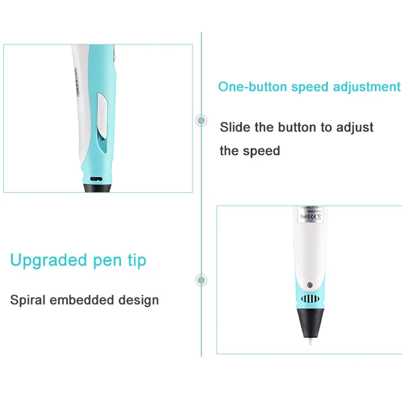 3D Pen Drawing Printing Pen With LCD Screen