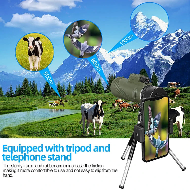 Portable Zoom HD 5000M Telescope Folding Long Distance