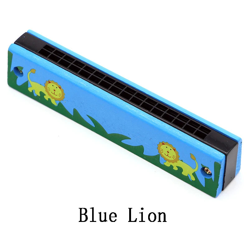 Children Wooden Harmonica Musical Instrument Toys