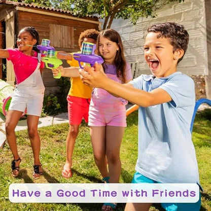 Kids Outdoor Game Foam Disc Gun Toy Flying