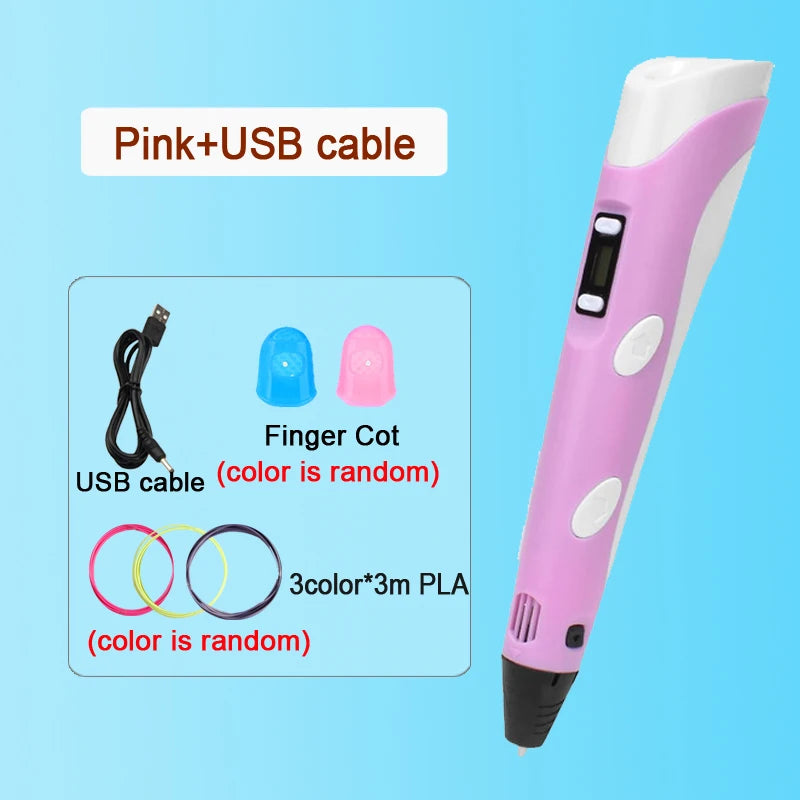 3D Pen Drawing Printing Pen With LCD Screen