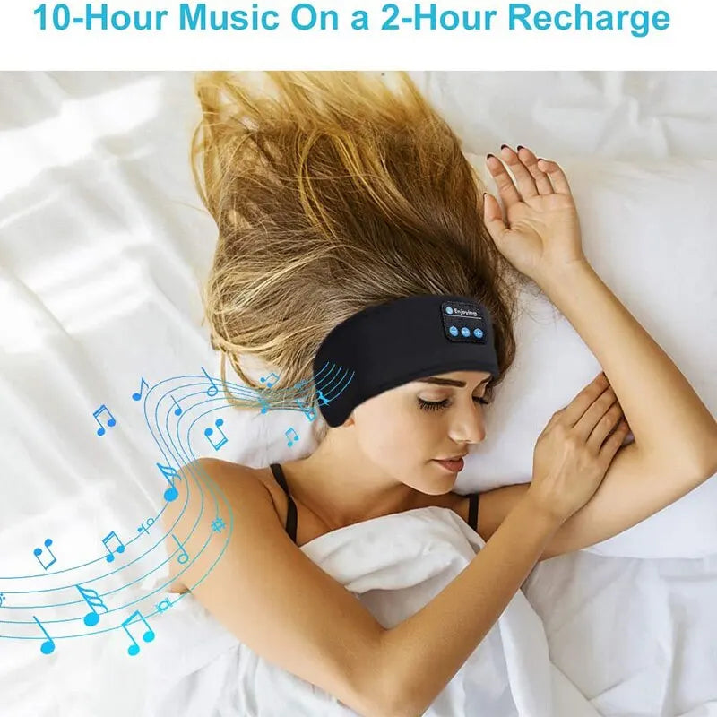 Fone Bluetooth Earphones Sports Sleeping Headband