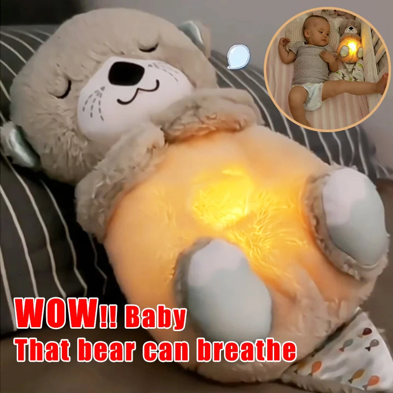 Baby Breathing Bear Baby Soothing Otter Plush Doll