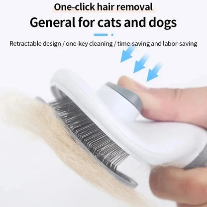 Pet Dog Brush Cat Comb Self Cleaning Pet Hair Remover