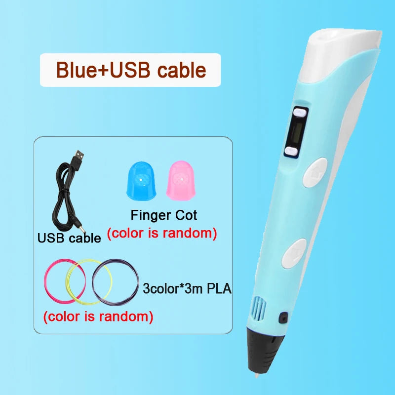 3D Pen Drawing Printing Pen With LCD Screen