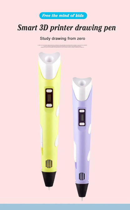 3D Pen Drawing Printing Pen With LCD Screen