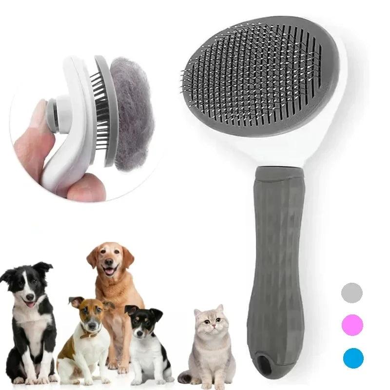 Pet Dog Brush Cat Comb Self Cleaning Pet Hair Remover