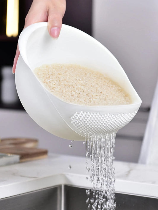 1/3pcs- Colander Rice Bowl Drain Basket Fruit Bowl