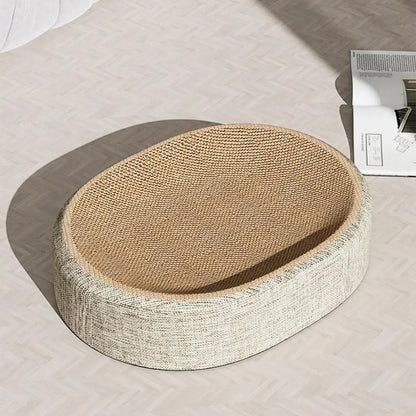 Oval Shape Scratch Pad For Cats sisal Scratching