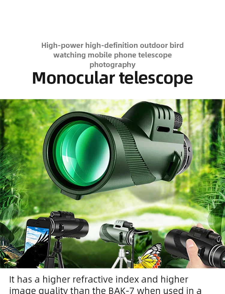 Portable Zoom HD 5000M Telescope Folding Long Distance