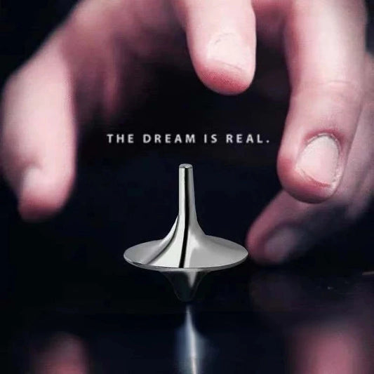 Metal Gyro Hot Movie Totem Silver Hand Spinning Top