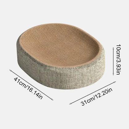 Oval Shape Scratch Pad For Cats sisal Scratching