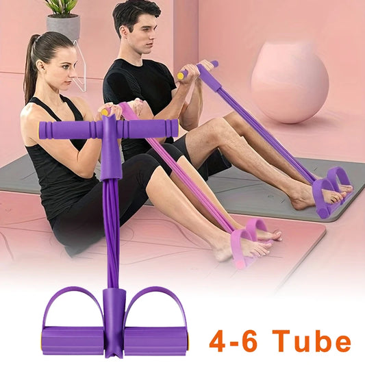 4-Level Resistance Band Tensioner with Non-Slip Handles