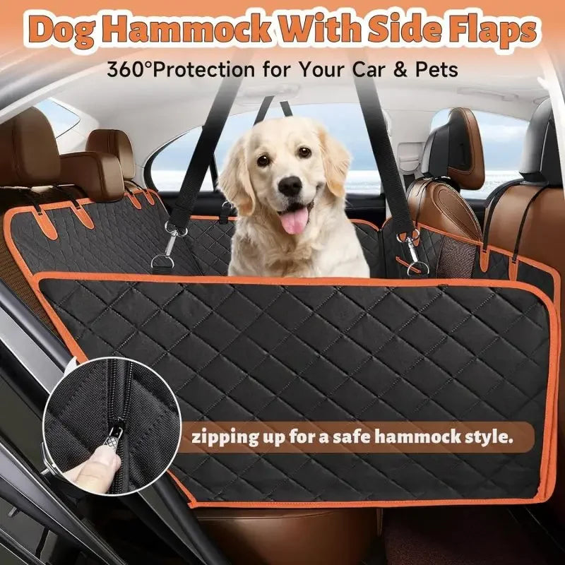 Hard Bottom Dog Car Seat Cover Waterproof