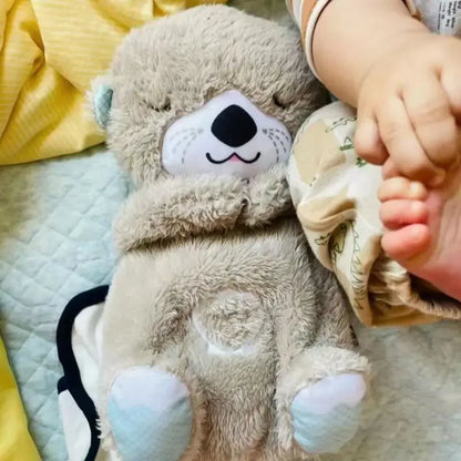 Baby Breathing Bear Baby Soothing Otter Plush Doll