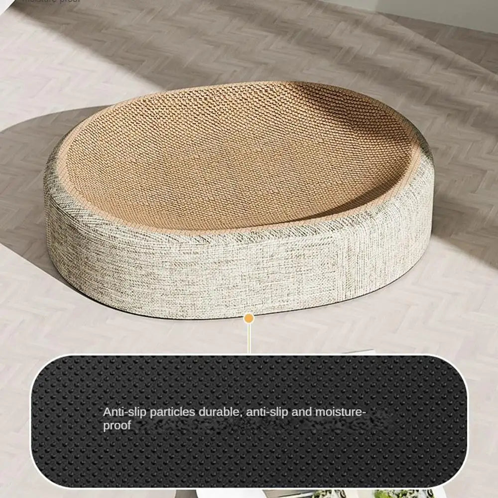 Oval Shape Scratch Pad For Cats sisal Scratching
