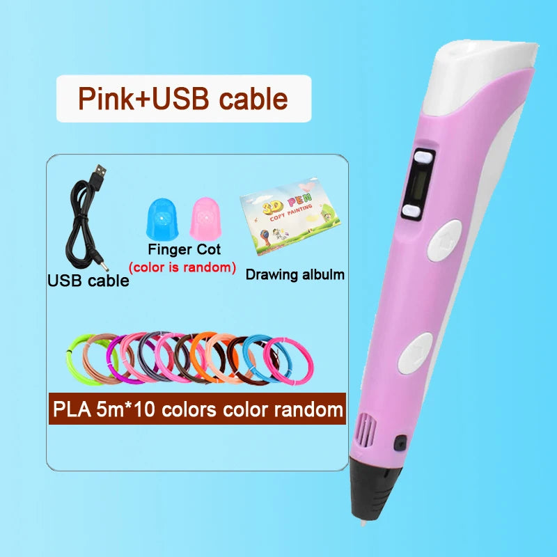 3D Pen Drawing Printing Pen With LCD Screen