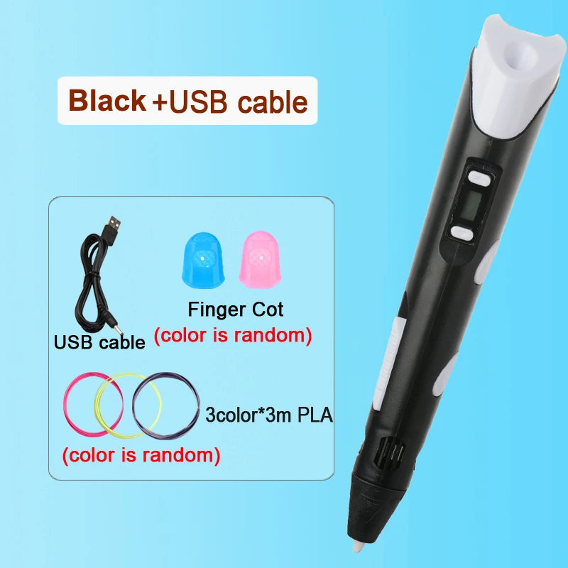 3D Pen Drawing Printing Pen With LCD Screen