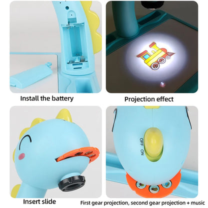 Children led projector drawing