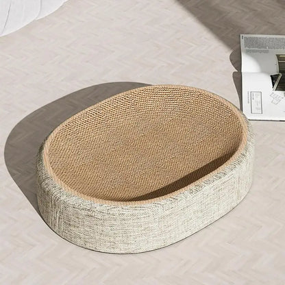 Oval Shape Scratch Pad For Cats sisal Scratching