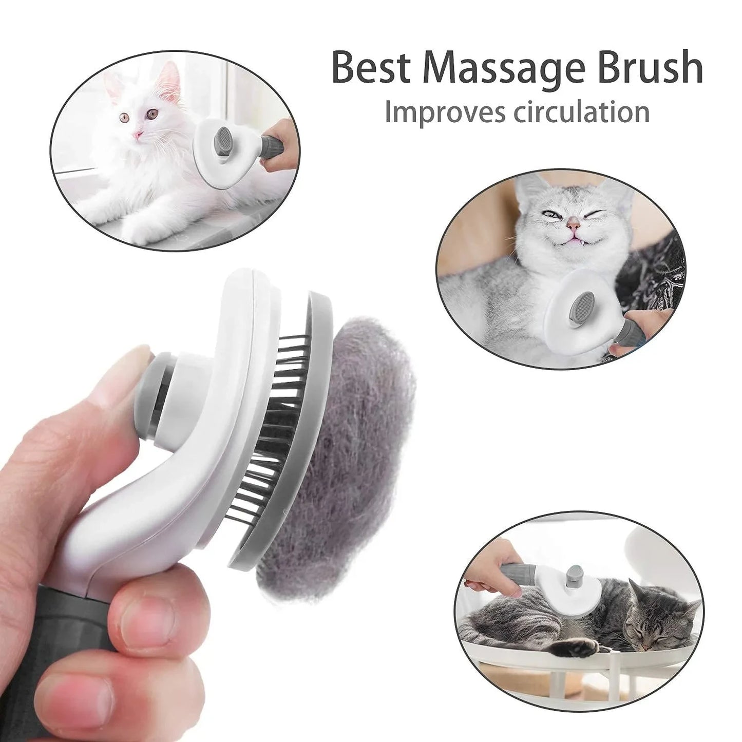 Pet Dog Brush Cat Comb Self Cleaning Pet