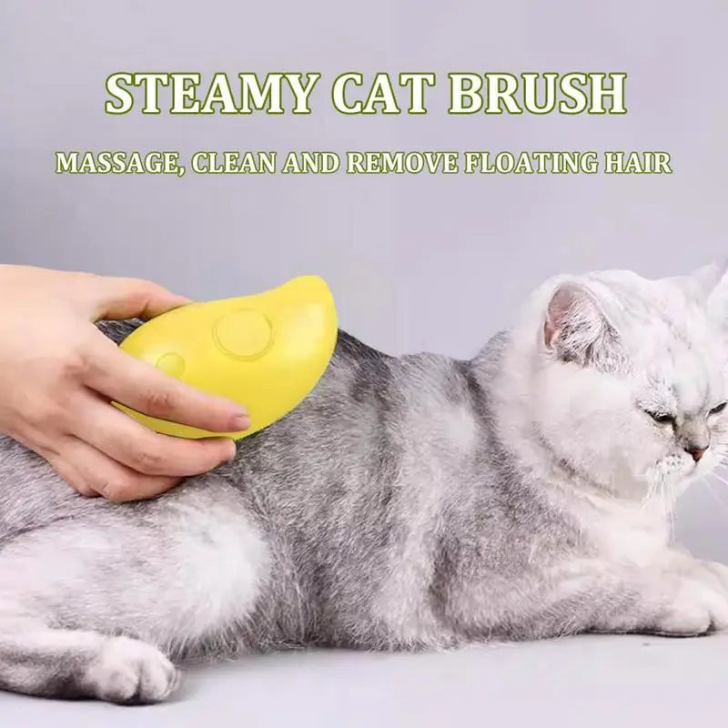 Cat Steam Brush Steamy Dog Brush 3 in 1 Electric Spray