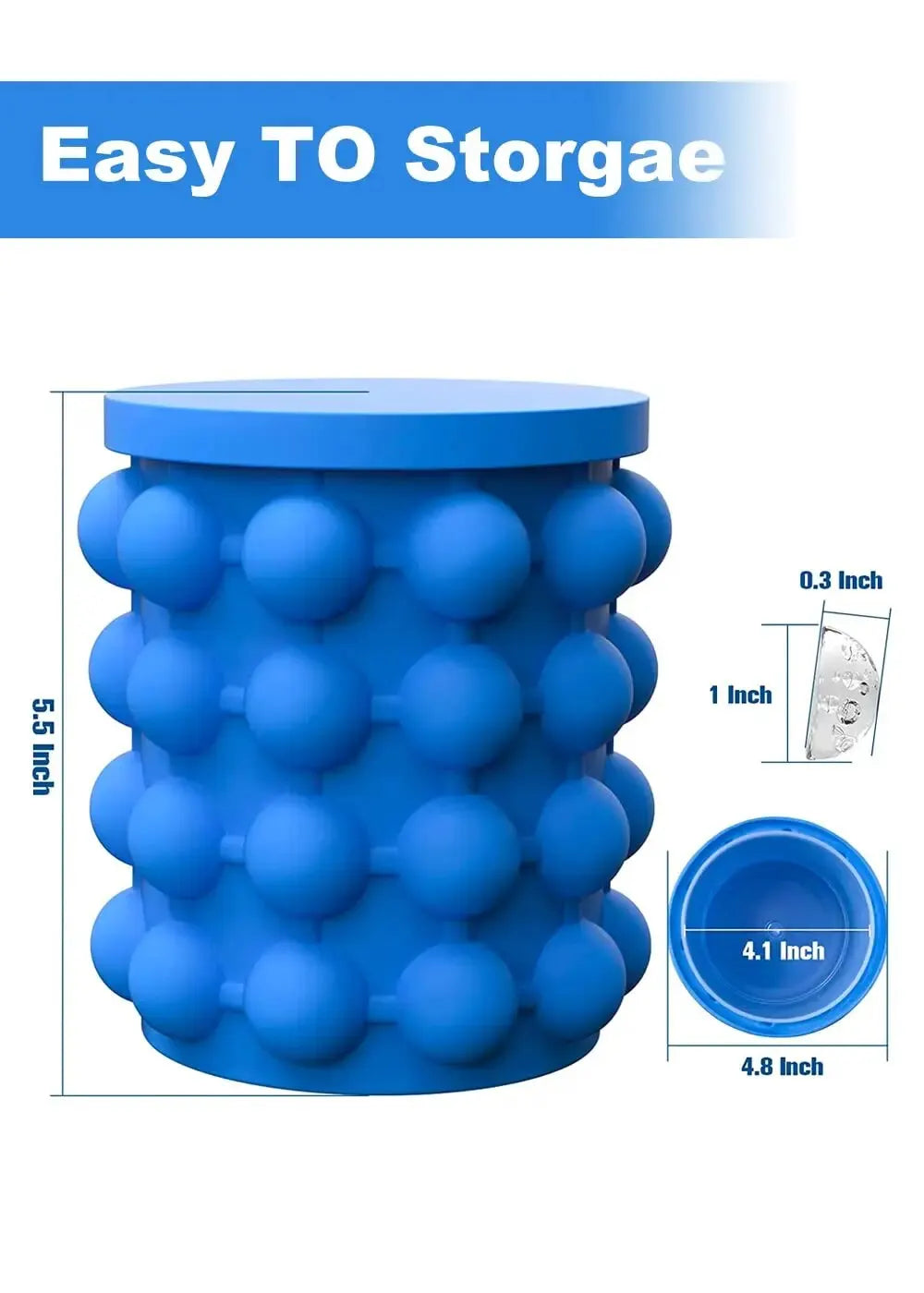 Silicone Ice Bucket Ice Maker