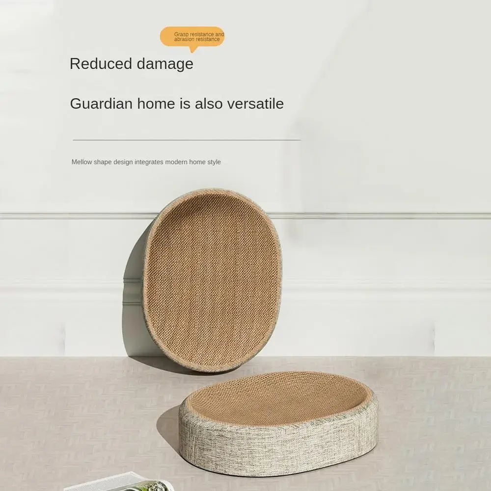 Oval Shape Scratch Pad For Cats sisal Scratching