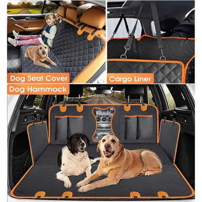 Hard Bottom Dog Car Seat Cover Waterproof