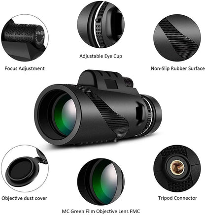 Portable Zoom HD 5000M Telescope Folding Long Distance