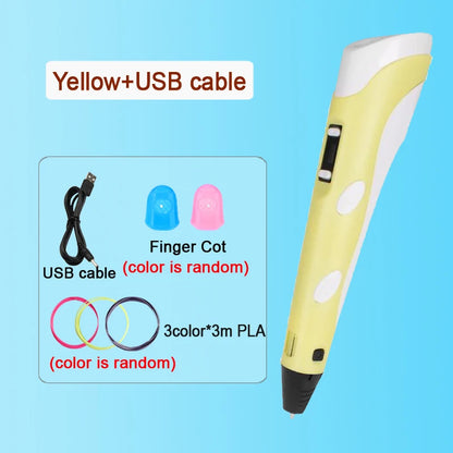 3D Pen Drawing Printing Pen With LCD Screen