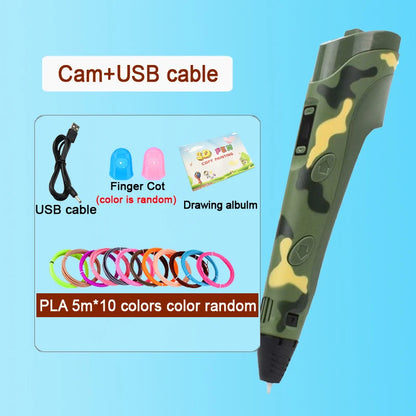 3D Pen Drawing Printing Pen With LCD Screen